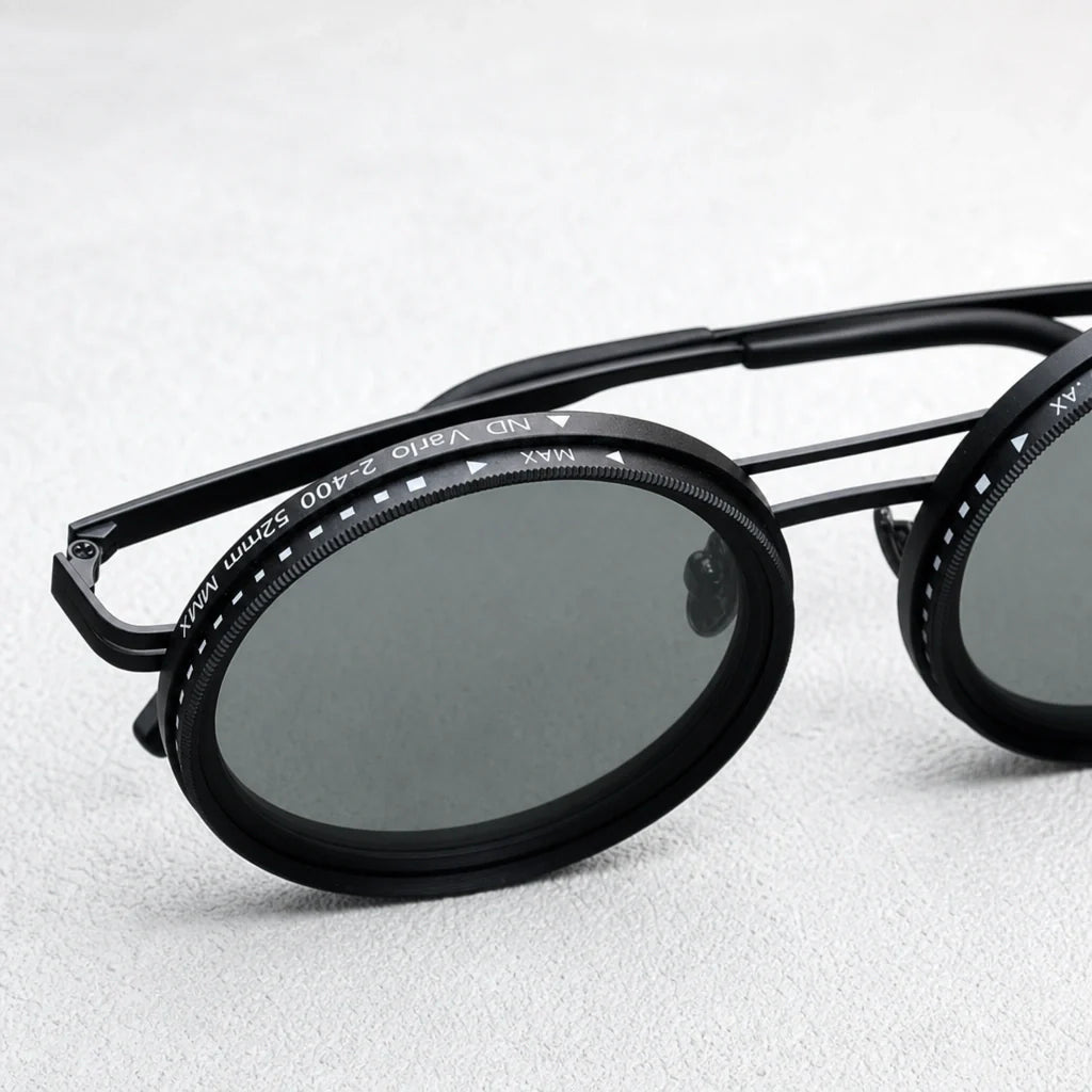 KLENIMORE Polarized Adjustable-Tint Sunglasses with Built-In Variable ND Lenses