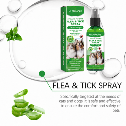 KLENIMORE™🍃Natural Flea & Tick Spray for Dogs & Cats–Helps Kill & Repel Fleas & Ticks