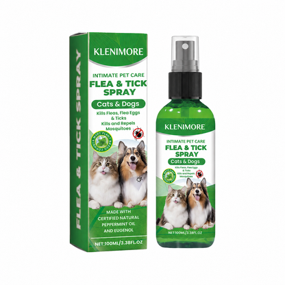 KLENIMORE™🍃Natural Flea & Tick Spray for Dogs & Cats–Helps Kill & Repel Fleas & Ticks