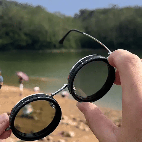 KLENIMORE Polarized Adjustable-Tint Sunglasses with Built-In Variable ND Lenses