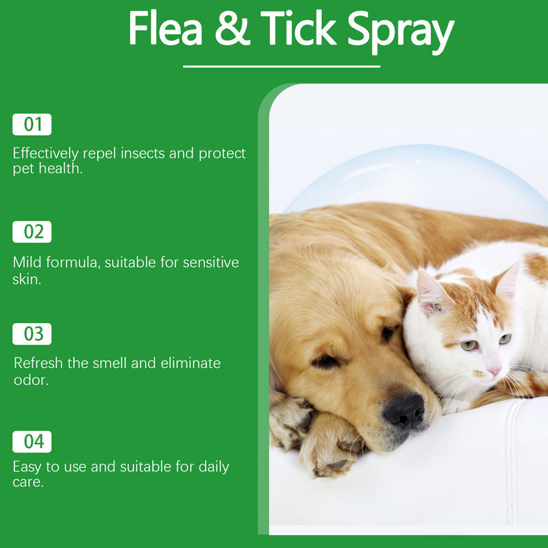 KLENIMORE™🍃Natural Flea & Tick Spray for Dogs & Cats–Helps Kill & Repel Fleas & Ticks